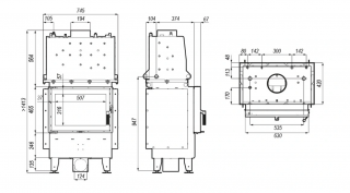 Defro RIVA SM SHORT wymiary
